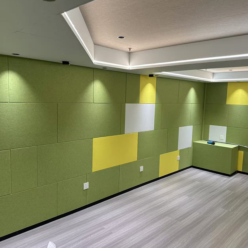 Udskåret kunst klæbende akustikpaneler 3d panel akustikpanel polyesterfiber