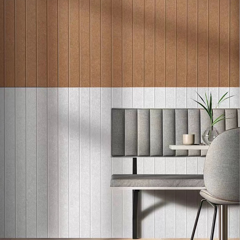 Genbrugt ØKO-materiale 100 % kæledyrsfilt polyesterfiber akustisk panel Dæmpt flammesikkert væg akustisk panelplade Fremstilling