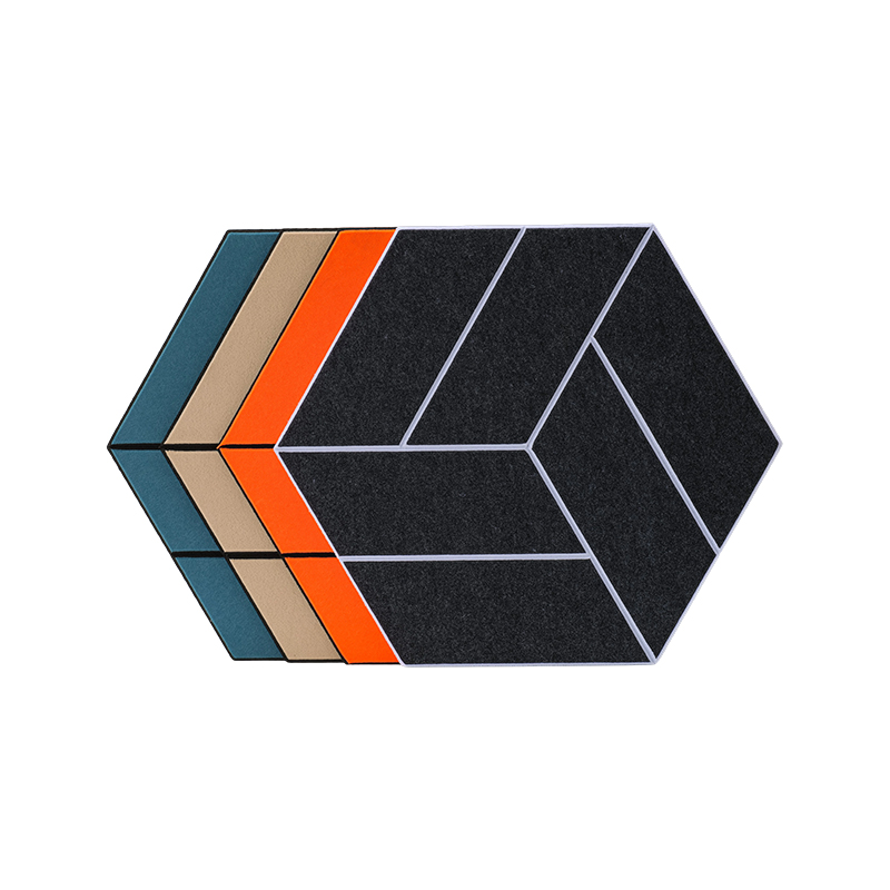 Tilpasset rillet polyesterfiber lydabsorberende panel