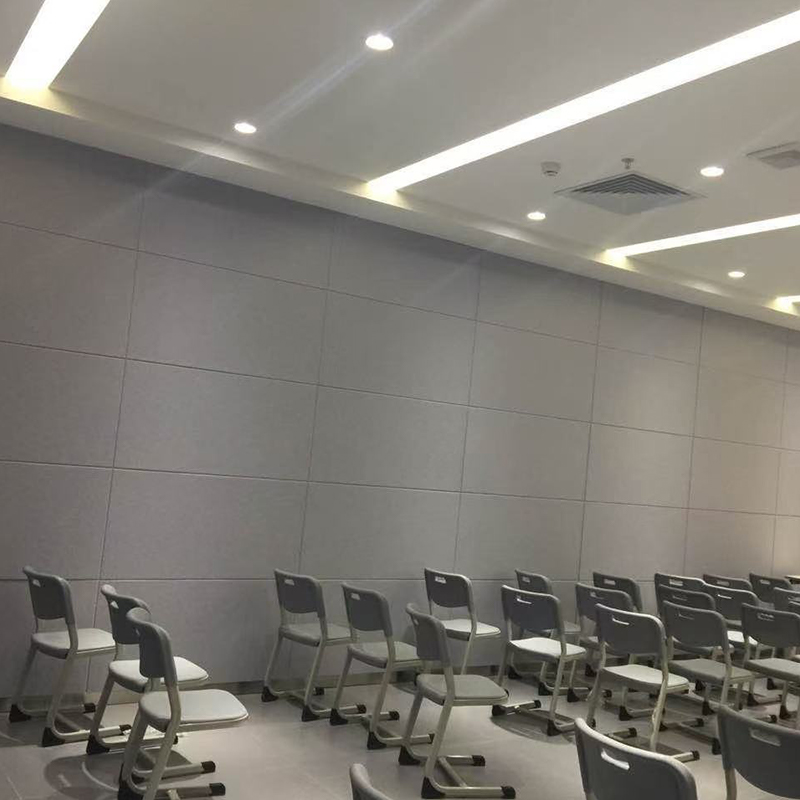 Brandsikkert rillet polyesterfiber lydabsorberende bord, til biograf/KTV akustisk behandling