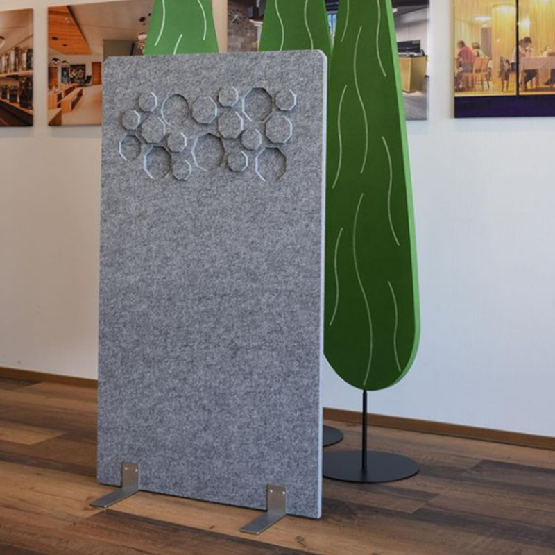 Miljøvenlige akustiske paneler til kontorskillerumsinddelere Stofindpakket kommercielt interiørdesign