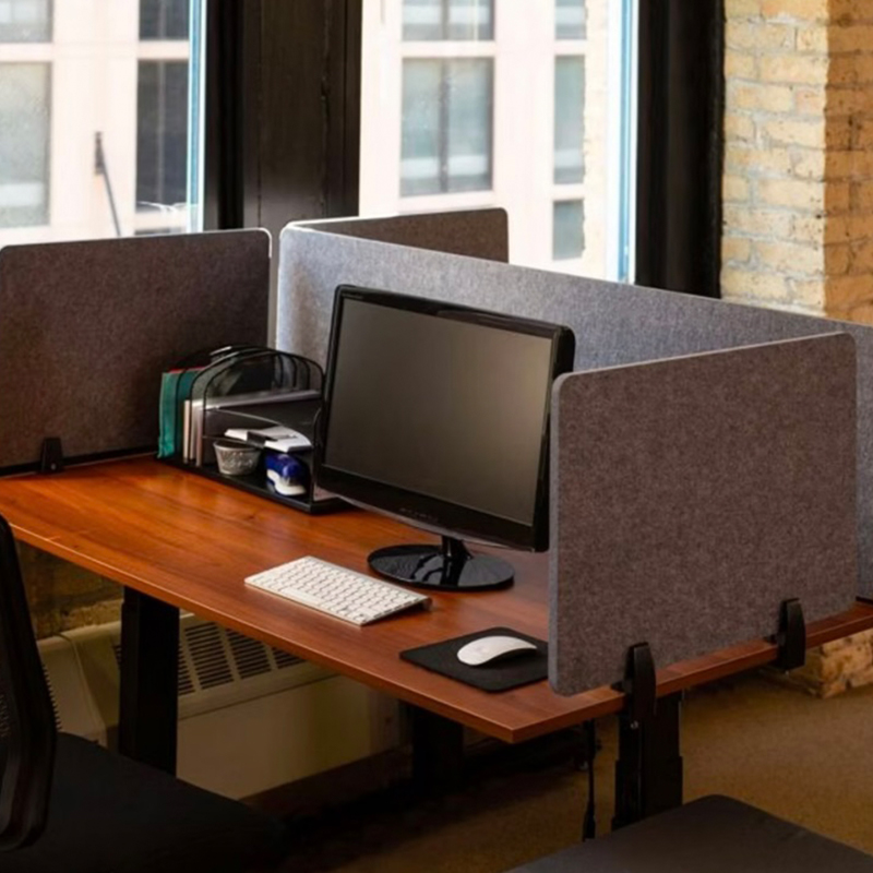 Spesonic miljøvenlig polyesterfiber PET skrivebordsdeler lydabsorberende polyester akustisk skrivebordsskærm