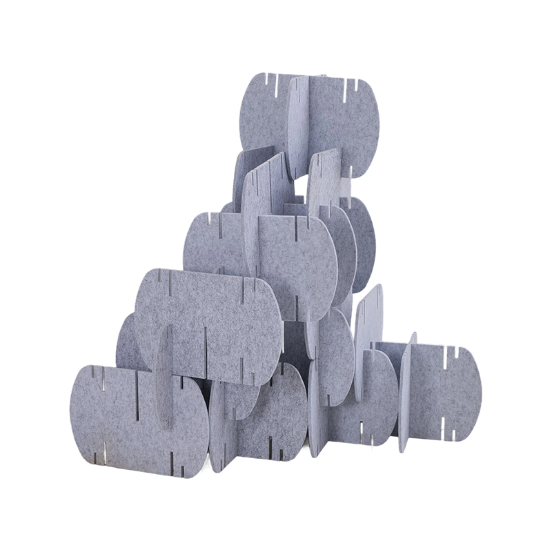 Miljøvenlige akustiske paneler til kontorskillerumsinddelere Stofindpakket kommercielt interiørdesign