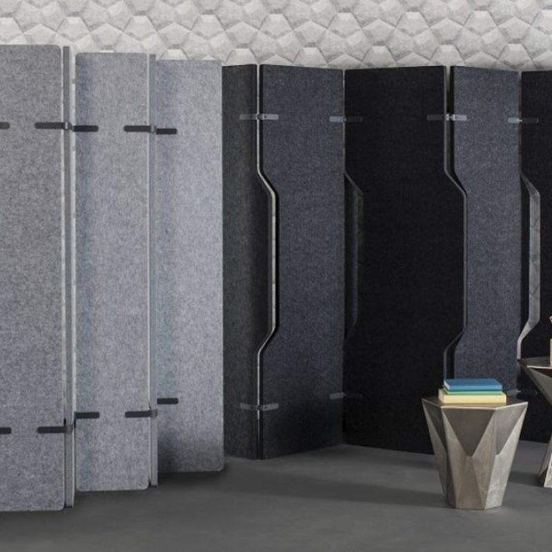 Højkvalitets miljøvenlige kontorskillevægge Bevægelige blade rumdelere Høj lydabsorption Kan tilpasses moderne design