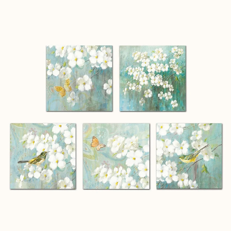 Moderne stil varmeoverførsel akustiske panelvægmalerier - HD, lydabsorberende, til soveværelse/stue