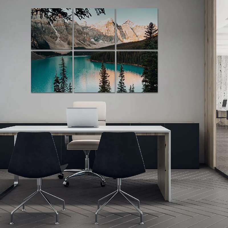 Udskrivbare varmeoverførselsvægmalerier - selvklæbende, lydtætte, velegnet til auditorier/skoler