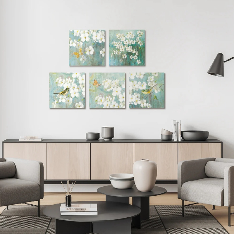 Moderne stil varmeoverførsel akustiske panelvægmalerier - HD, lydabsorberende, til soveværelse/stue