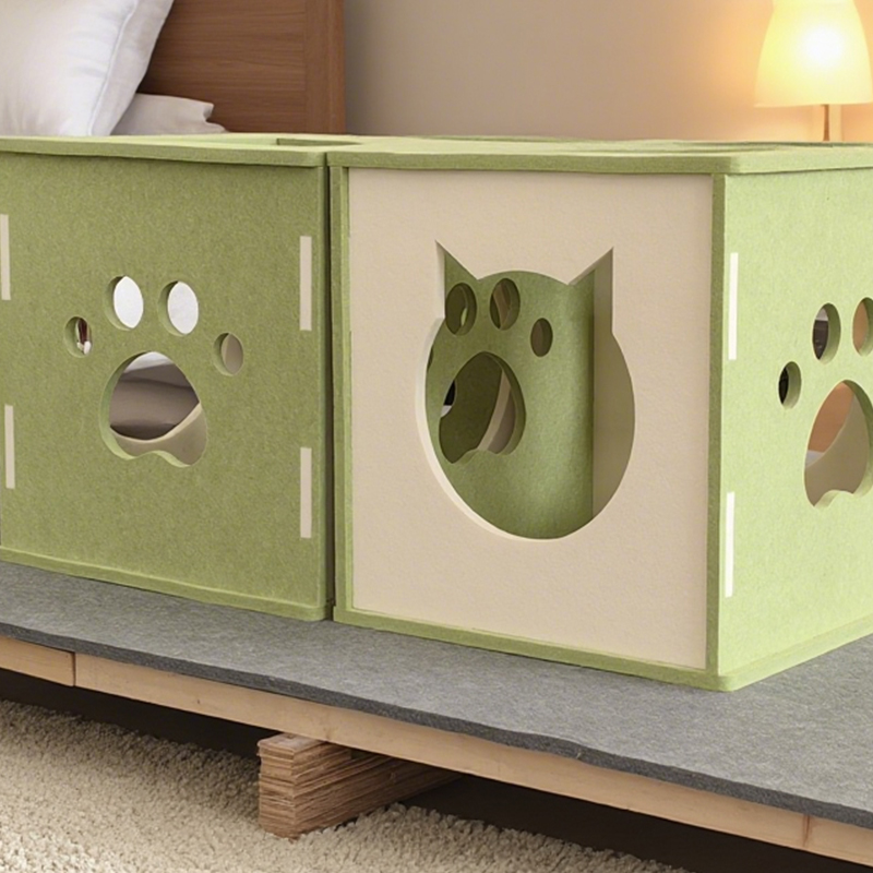 Moderne lydabsorberende støjreducerende miljøvenlig katteseng med akustiske paneler, nem at installere, ridsefast overflade for kattekomfort, ikke-giftige materialer, kæledyrsvenligt design, perfekt til stille hjemmemiljøer, holdbar katterede Moderne lydabsorberende støjreducerende miljøvenlig katteseng med akustiske paneler, nem at installere, ridsefast overflade for kattekomfort, ikke-giftige materialer, kæledyrsvenligt design, perfekt til stille hjemmemiljøer, holdbar katterede