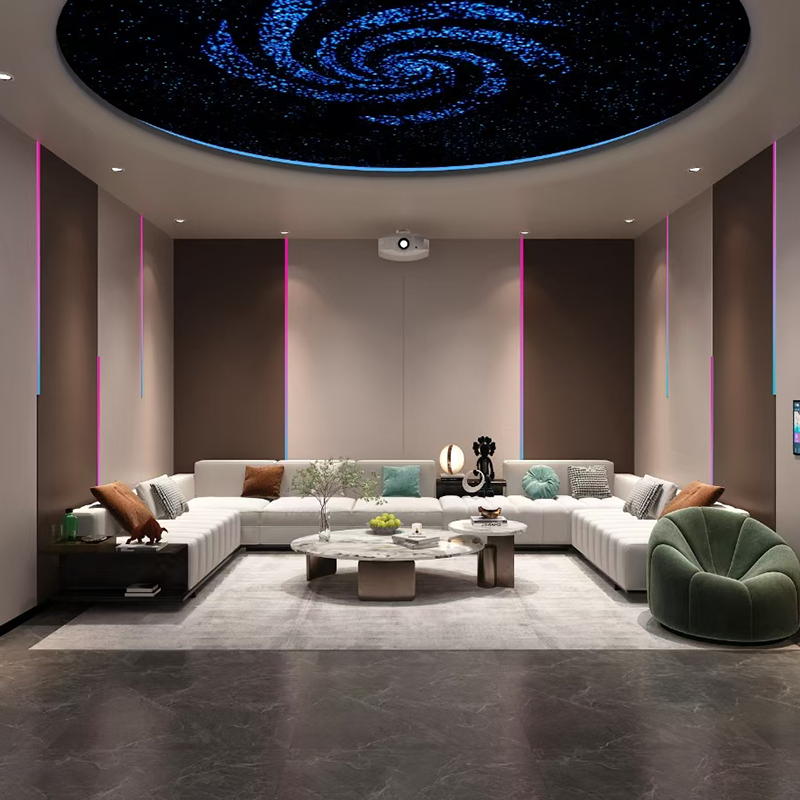 Tilpasset hjemmebiograf - moderne, lydabsorberende, fabriksdirekte til stuer/soveværelser