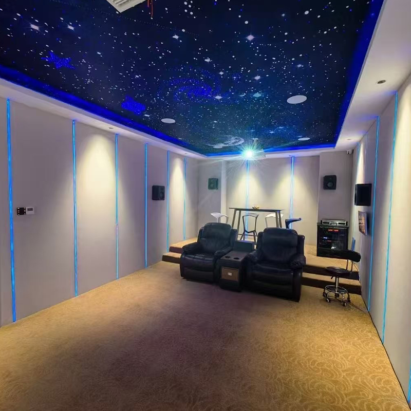 Indretning med stofindpakket lydabsorberende vægpaneler, velegnet til hoteller Indretning med stofindpakket lydabsorberende vægpaneler, velegnet til hoteller