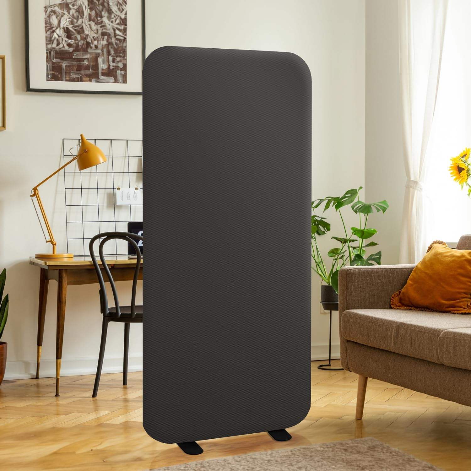 Akustiske skillevægsskærme Moderne til kontor- og boligdesign Gulvstående polyester rumdeler Kontormøbler Skoledeler